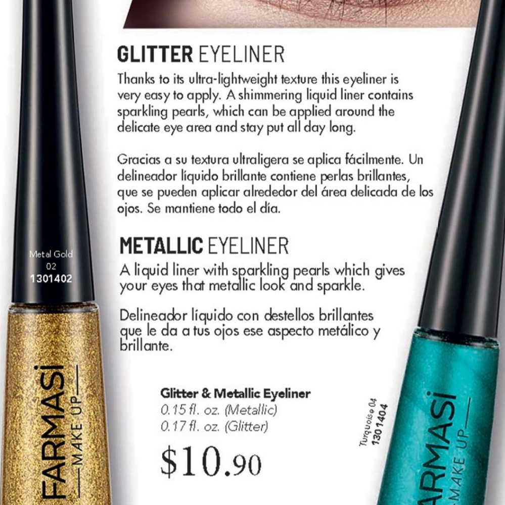 Metallic eyerliner